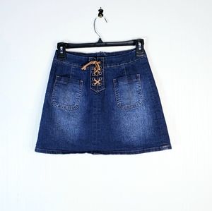 JUSTICE denim skirt